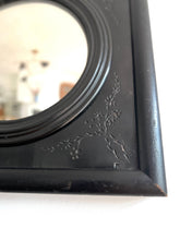 Load image into Gallery viewer, Pair of Antique Ebonised Victorian Convex Mirrors c.1881
