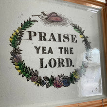 Load image into Gallery viewer, Sunderland Lustre &quot;Praise Yea The Lord&quot; Wall Plaque c.1870&#39;s
