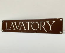 Load image into Gallery viewer, Vintage G.P.O. &quot;Lavatory&quot; Enamel Sign
