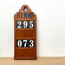 Load image into Gallery viewer, Vintage Church Hymn Board with Numbers
