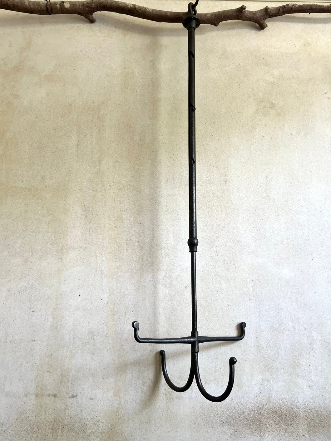 19th Century Cast Iron Extending Tack Room Cleaning Hook