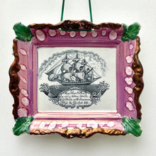 Load image into Gallery viewer, Sunderland Lustre Ware Ship Wall Plaque c.1840&#39;s
