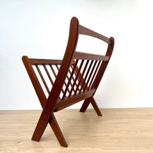 Load image into Gallery viewer, 1960&#39;s Ernest Sohn Folding Teak Magazine Rack
