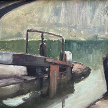 Load image into Gallery viewer, Stanley Joyce Canal Scene Painting dated 1958
