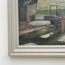 Load image into Gallery viewer, Stanley Joyce Canal Scene Painting dated 1958
