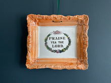 Load image into Gallery viewer, Sunderland Lustre &quot;Praise Yea The Lord&quot; Wall Plaque c.1870&#39;s
