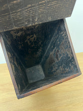 Load image into Gallery viewer, Antique Oak Hanging Cutlery Box
