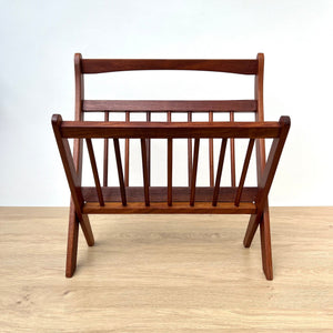 1960's Ernest Sohn Folding Teak Magazine Rack