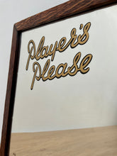 Load image into Gallery viewer, Vintage &#39;Players Please&#39; Shop Counter Top Advertising Mirror
