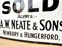 Load image into Gallery viewer, 1920&#39;s Estate Agents Enamel Sign &quot;To Be Sold&quot;
