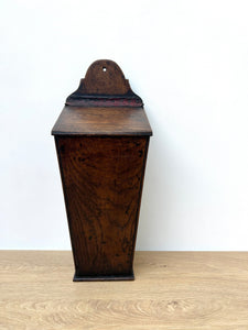 Antique Oak Hanging Cutlery Box