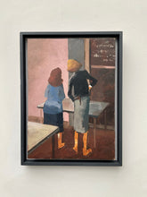 Load image into Gallery viewer, Richard O&#39;Connell &quot;Two Girls by a Blackboard&quot; Original Artwork c.1981
