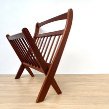 Load image into Gallery viewer, 1960&#39;s Ernest Sohn Folding Teak Magazine Rack
