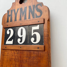 Load image into Gallery viewer, Vintage Church Hymn Board with Numbers
