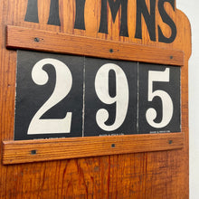 Load image into Gallery viewer, Vintage Church Hymn Board with Numbers
