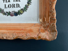 Load image into Gallery viewer, Sunderland Lustre &quot;Praise Yea The Lord&quot; Wall Plaque c.1870&#39;s
