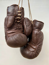 Load image into Gallery viewer, Vintage Frank Bryant Leather Straw-Filled Boxing Gloves c.1930&#39;s
