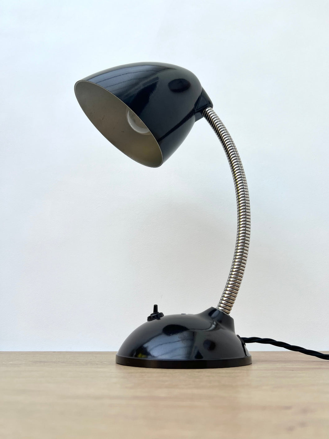 Eric K Cole Bakelite Gooseneck Desk Lamp c.1940's