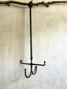 19th Century Cast Iron Extending Tack Room Cleaning Hook