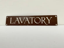 Load image into Gallery viewer, Vintage G.P.O. &quot;Lavatory&quot; Enamel Sign
