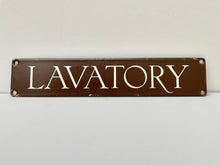 Load image into Gallery viewer, Vintage G.P.O. &quot;Lavatory&quot; Enamel Sign
