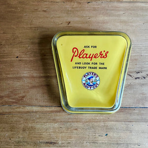 Vintage Player's 'Navy Cut' Shop Advertising Glass Coin Tray