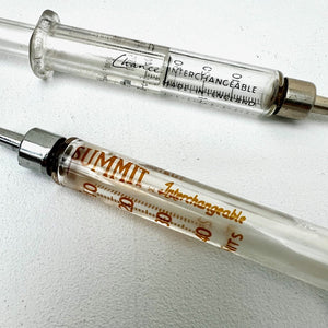 Glass 'Summit' Syringes New Old Stock