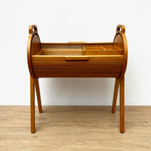 Load image into Gallery viewer, 1950’s Beech Tambour Sewing Box
