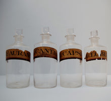 Load image into Gallery viewer, A Set of 19th Century Hand Blown Apothecary Bottles
