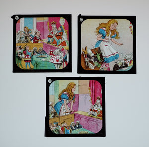 Alice in Wonderland Primus Coloured Lantern Slide Set c.1900