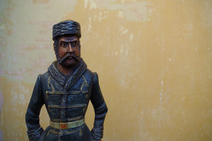 Vintage Folk Art Cossack Figurine