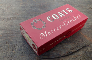 Vintage J&P Coates Mercerised Crochet Cotton Box of 10 x 20g