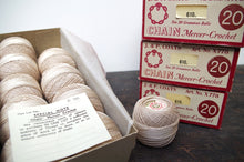 Load image into Gallery viewer, Vintage J&amp;P Coates Mercerised Crochet Cotton Box of 10 x 20g
