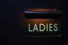 Load image into Gallery viewer, A Pair of Ladies and Gents Illuminated Restroom Signs c.1940&#39;s
