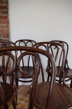 Load image into Gallery viewer, A Set of Six Radomsko Bentwood &quot;Sweetheart&quot; Chairs (Thonet No.16)
