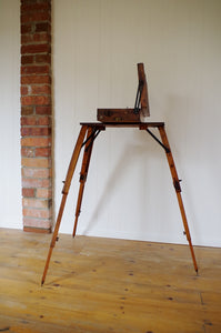 Early 20th Century French Telescopic Tripod Artist's Box & Stand