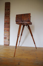 Load image into Gallery viewer, Early 20th Century French Telescopic Tripod Artist&#39;s Box &amp; Stand
