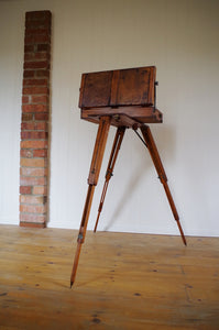 Early 20th Century French Telescopic Tripod Artist's Box & Stand