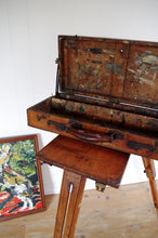 Load image into Gallery viewer, Early 20th Century French Telescopic Tripod Artist&#39;s Box &amp; Stand
