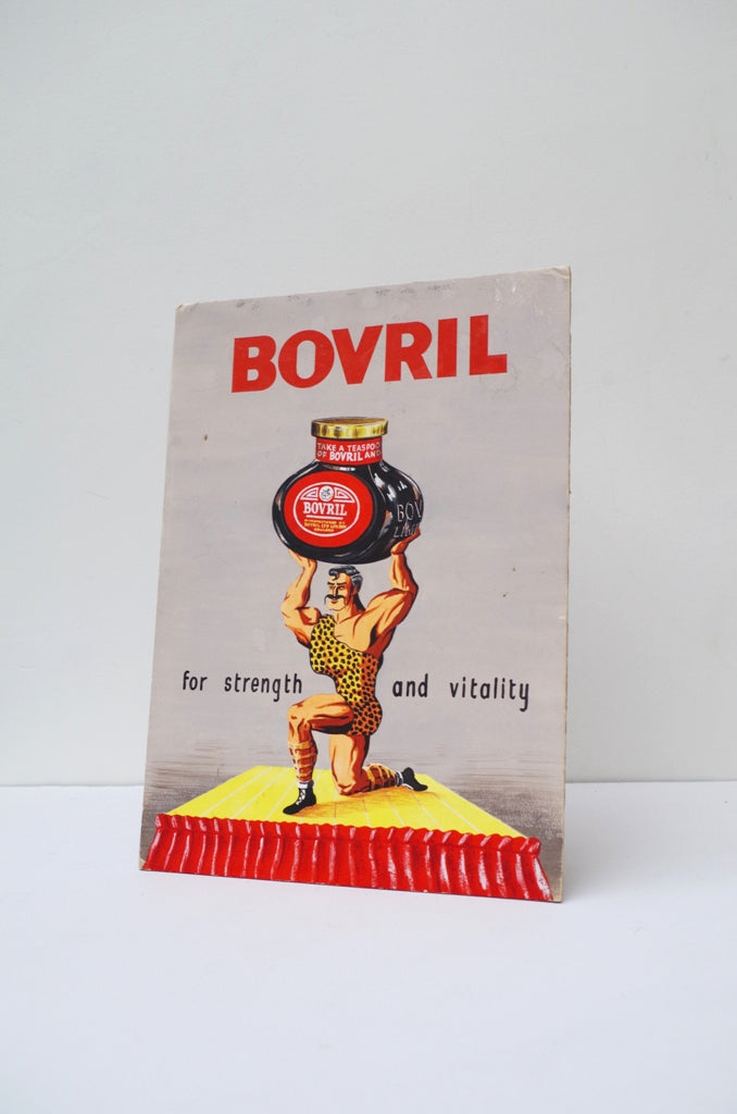 Vintage 'Strongman' Bovril Advertising Showcard - Original Artwork