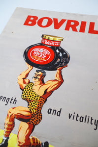 Vintage 'Strongman' Bovril Advertising Showcard - Original Artwork