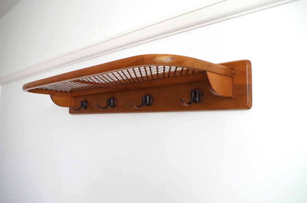 An Elegant Bentwood & Caned Hat Rack c.1930's