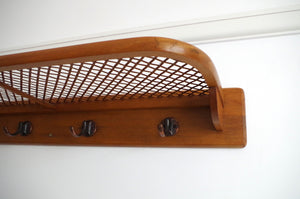 An Elegant Bentwood & Caned Hat Rack c.1930's