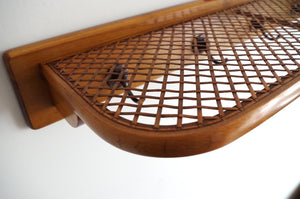 An Elegant Bentwood & Caned Hat Rack c.1930's