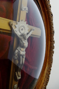 Late 19th Century French Crucifix Wall Shrine