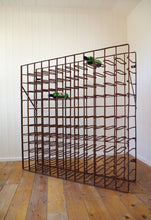 Load image into Gallery viewer, Antique Cast and Wrought Iron Bottle Rack c.1900
