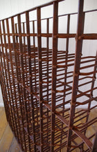 Load image into Gallery viewer, Antique Cast and Wrought Iron Bottle Rack c.1900
