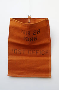 1980's Orange Canvas Post Office Sorting Sack