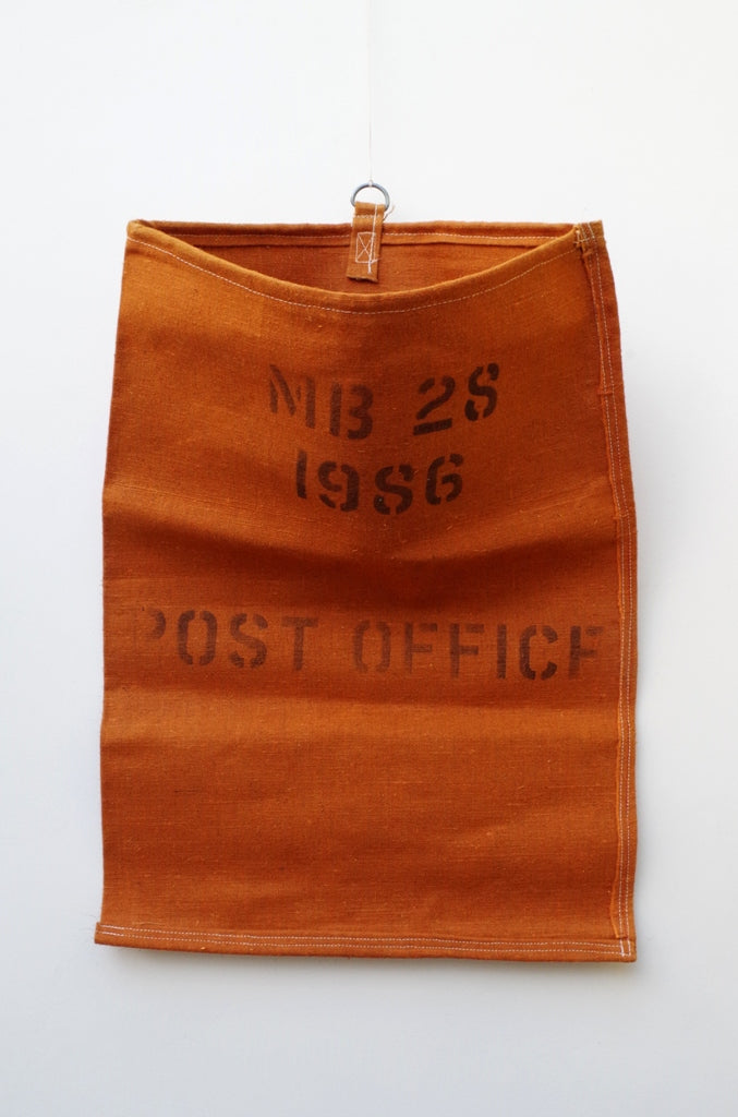 1980's Orange Canvas Post Office Sorting Sack