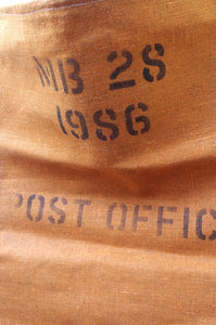 1980's Orange Canvas Post Office Sorting Sack